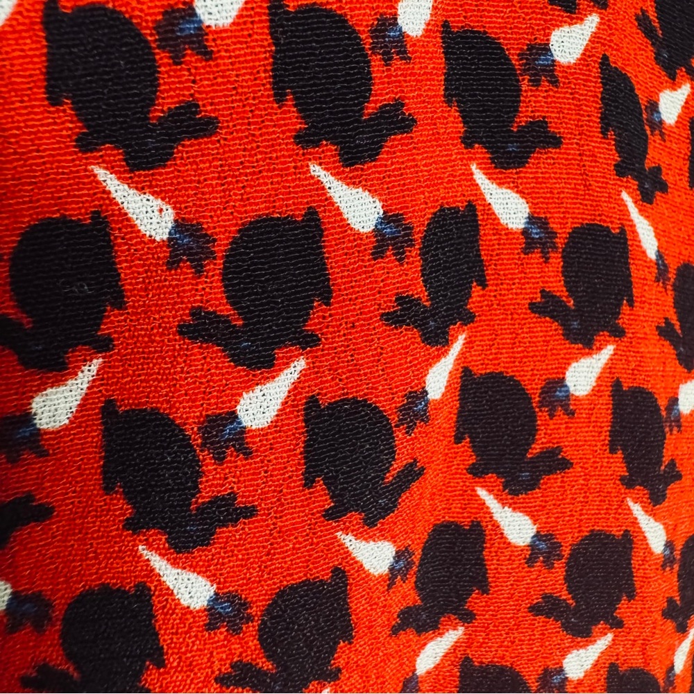 Anthropologie Maeve Amici Bunny Print Fit & Flare Dress - Picture 6 of 11